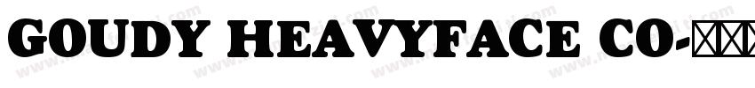 GOUDY HEAVYFACE CO字体转换